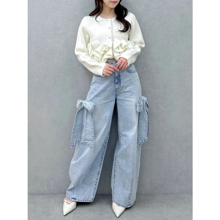 ヘムフリルニットジャケット | dazzlin | 詳細画像26 