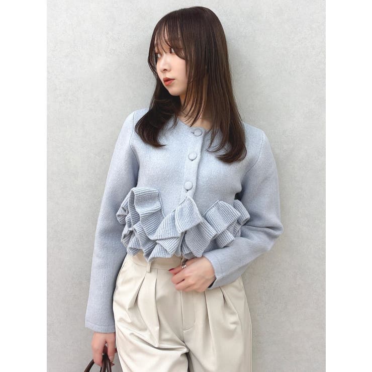 ヘムフリルニットジャケット | dazzlin | 詳細画像29 