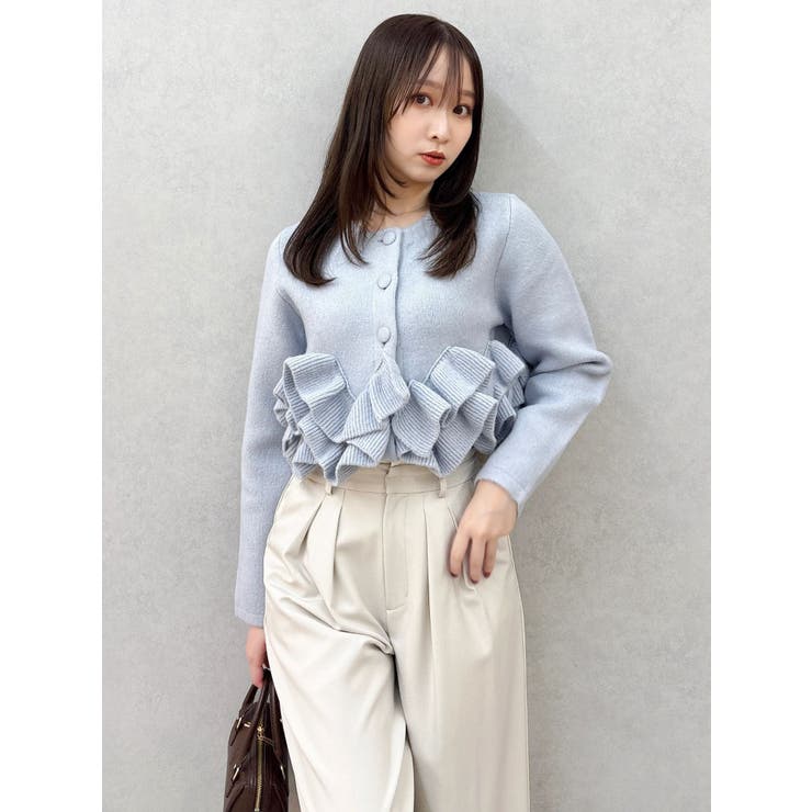 ヘムフリルニットジャケット | dazzlin | 詳細画像31 