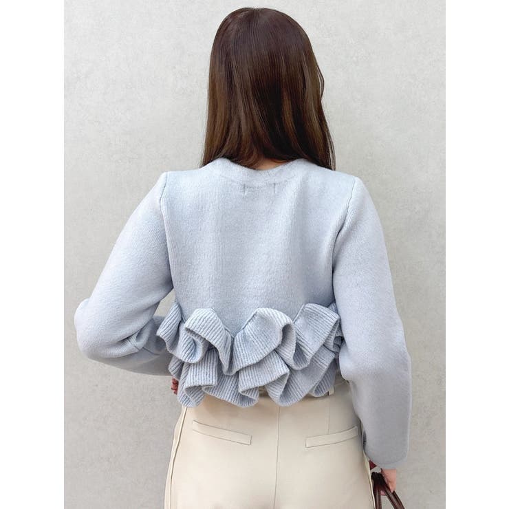 ヘムフリルニットジャケット | dazzlin | 詳細画像32 