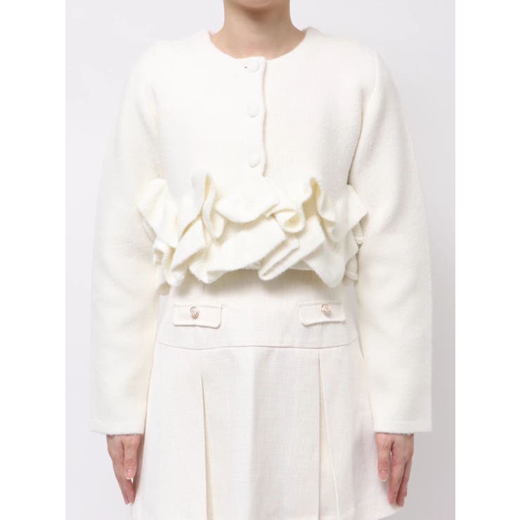 ヘムフリルニットジャケット | dazzlin | 詳細画像38 