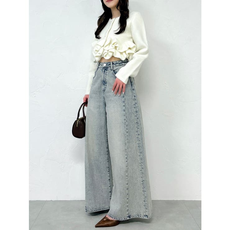 ヘムフリルニットジャケット | dazzlin | 詳細画像6 