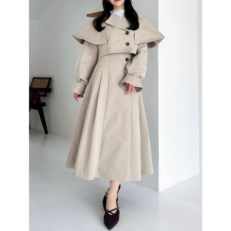 ケープショートトレンチジャケット | dazzlin | 詳細画像10 