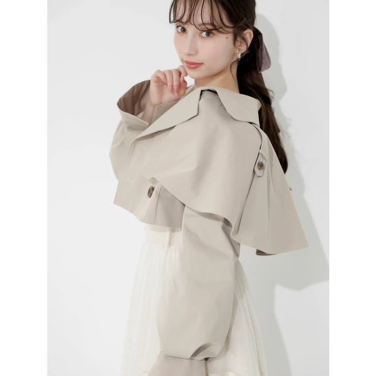 ケープショートトレンチジャケット | dazzlin | 詳細画像3 
