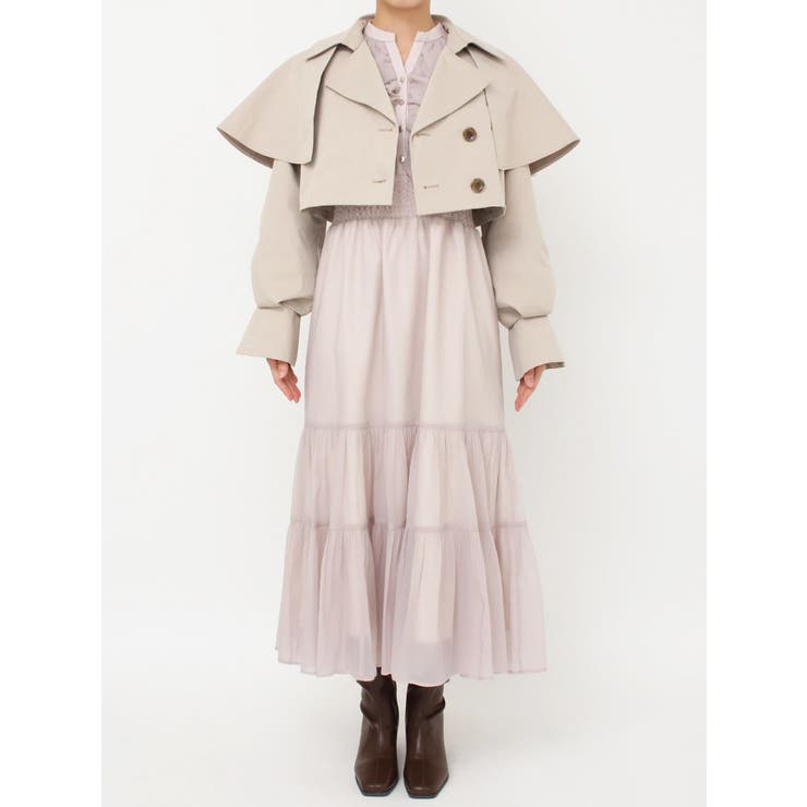 ケープショートトレンチジャケット | dazzlin | 詳細画像32 