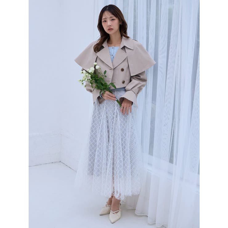 ケープショートトレンチジャケット | dazzlin | 詳細画像6 