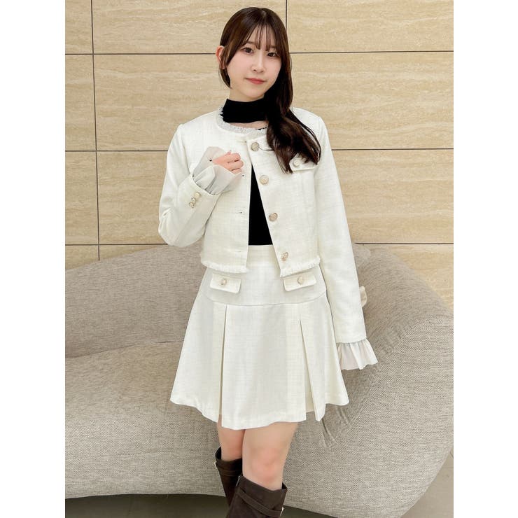 2WAYシングルツイードジャケット | dazzlin | 詳細画像8 