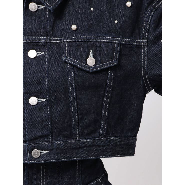 パールデニムショートジャケット | dazzlin | 詳細画像25 