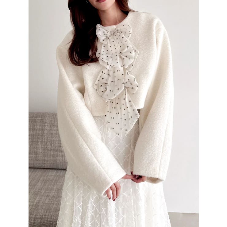 トリプルリボンショートブルゾン | dazzlin | 詳細画像12 