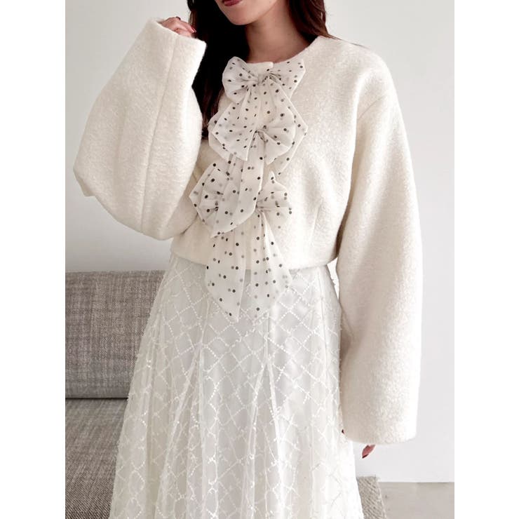 トリプルリボンショートブルゾン | dazzlin | 詳細画像17 