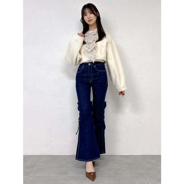 トリプルリボンショートブルゾン | dazzlin | 詳細画像4 