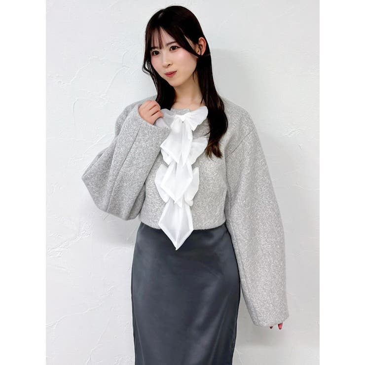 トリプルリボンショートブルゾン | dazzlin | 詳細画像7 