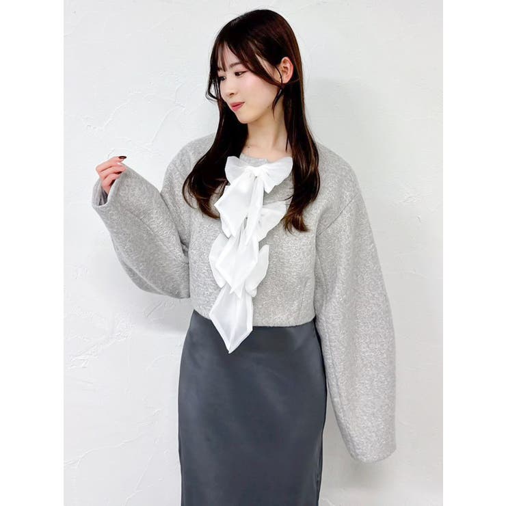 トリプルリボンショートブルゾン | dazzlin | 詳細画像8 