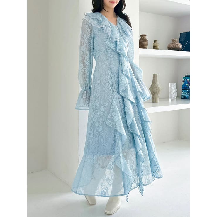 レースガウンワンピース | dazzlin | 詳細画像10 