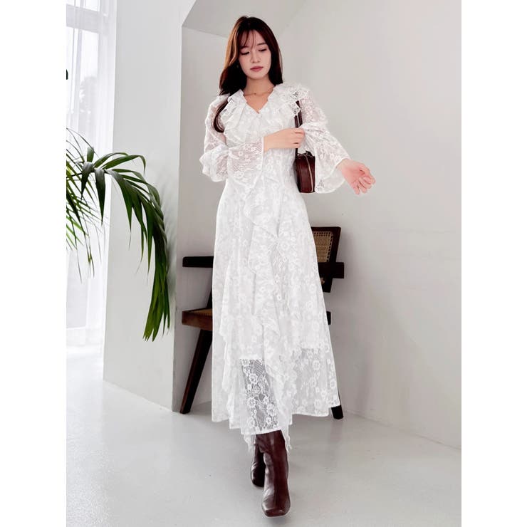 レースガウンワンピース | dazzlin | 詳細画像3 