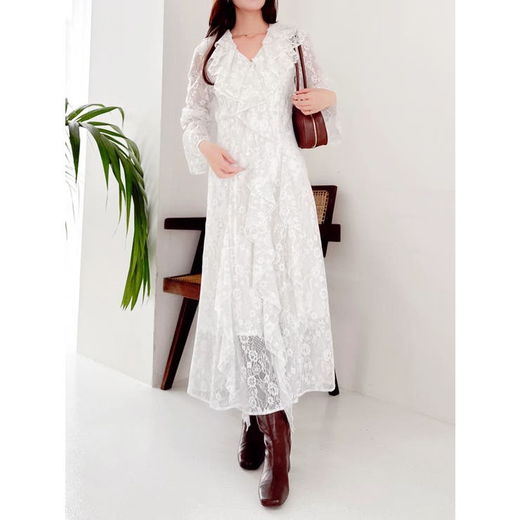 レースガウンワンピース | dazzlin | 詳細画像4 