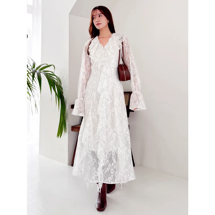 レースガウンワンピース | dazzlin | 詳細画像5 