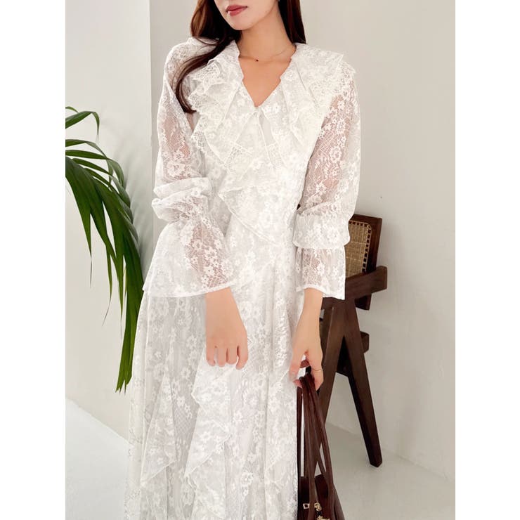 レースガウンワンピース | dazzlin | 詳細画像8 