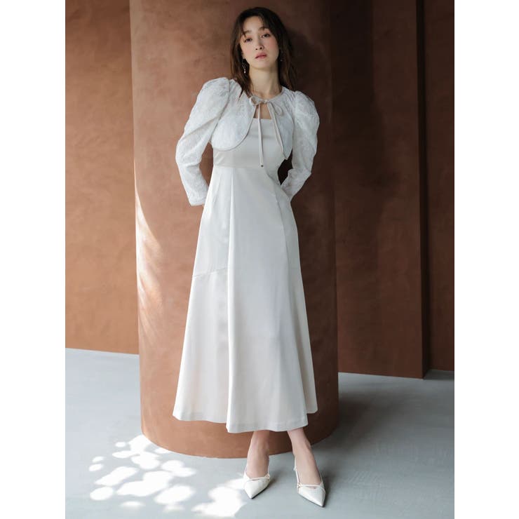 【藤井サチコラボ】ボレロSETサテンキャミドレス | dazzlin | 詳細画像1 