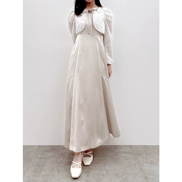 【藤井サチコラボ】ボレロSETサテンキャミドレス | dazzlin | 詳細画像13 