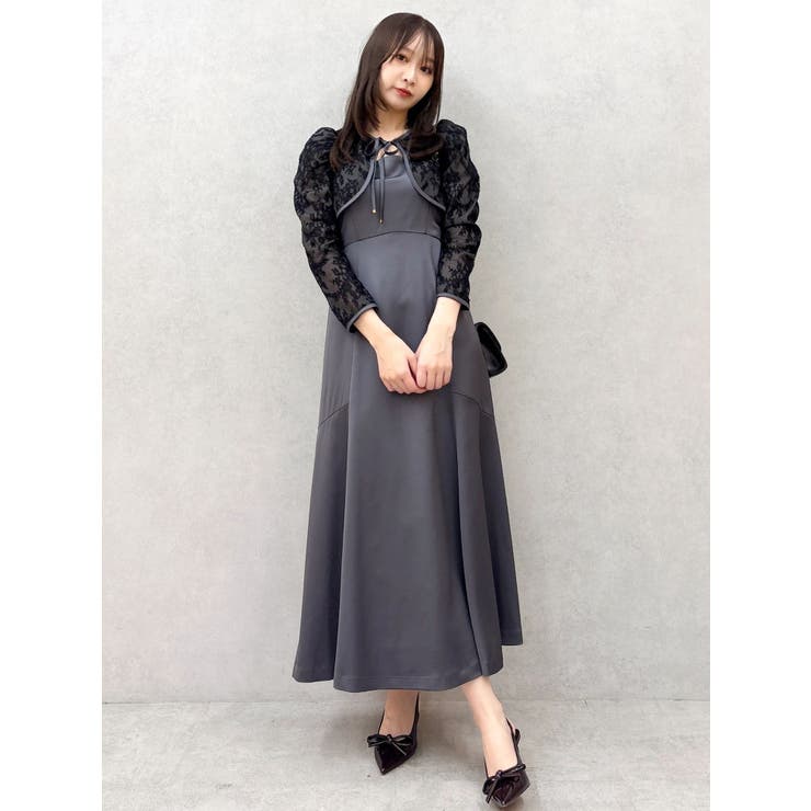 【藤井サチコラボ】ボレロSETサテンキャミドレス | dazzlin | 詳細画像18 