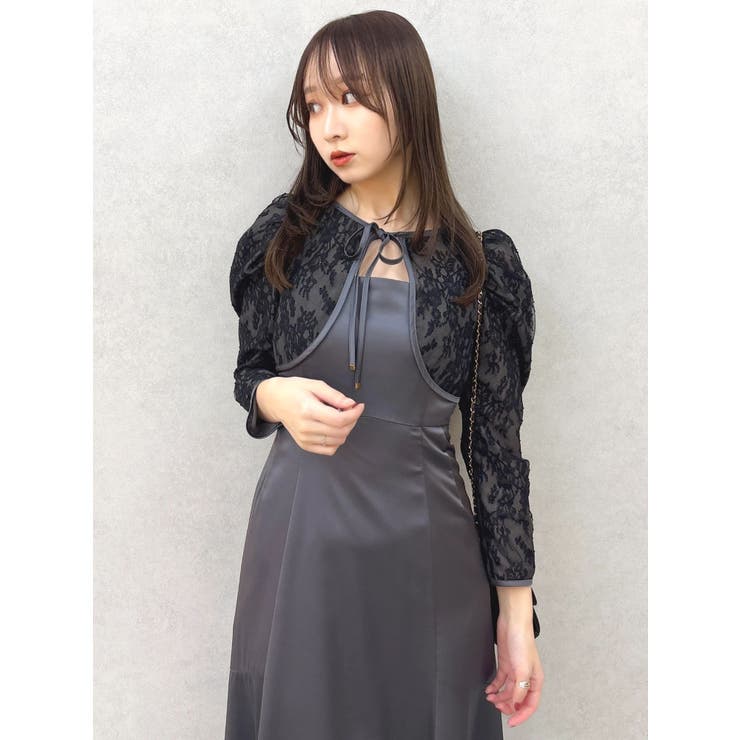 【藤井サチコラボ】ボレロSETサテンキャミドレス | dazzlin | 詳細画像19 