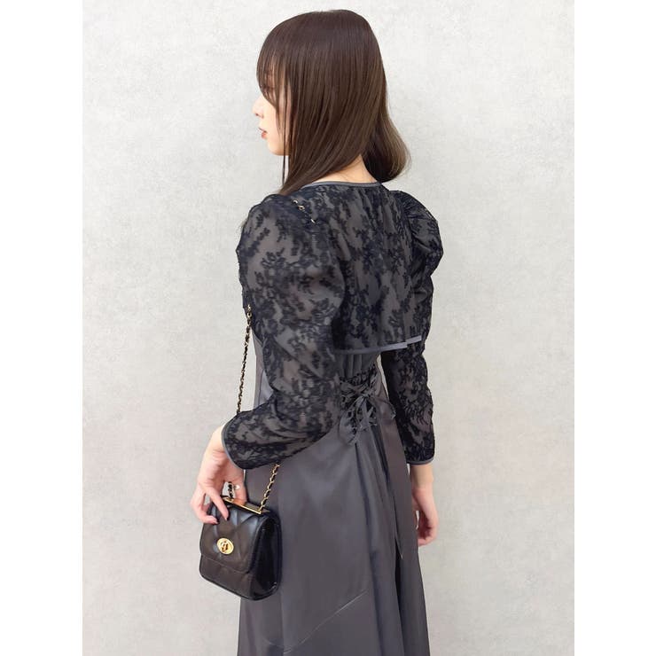 【藤井サチコラボ】ボレロSETサテンキャミドレス | dazzlin | 詳細画像20 