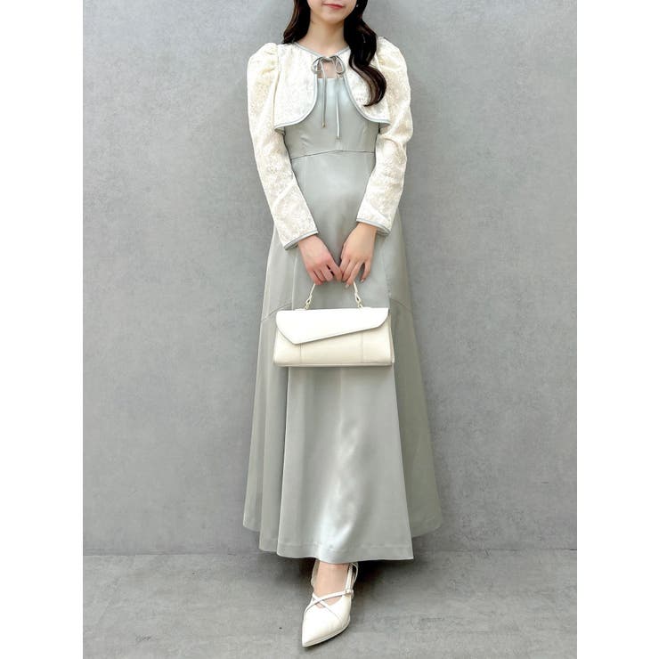 【藤井サチコラボ】ボレロSETサテンキャミドレス | dazzlin | 詳細画像22 