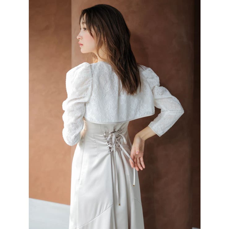 【藤井サチコラボ】ボレロSETサテンキャミドレス | dazzlin | 詳細画像7 