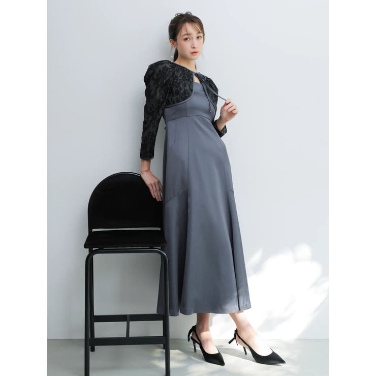 【藤井サチコラボ】ボレロSETサテンキャミドレス | dazzlin | 詳細画像8 