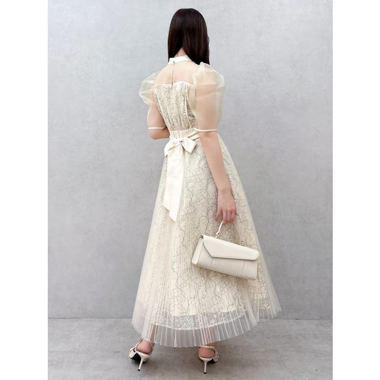 【藤井サチコラボ】チュールレイヤードレースドレス | dazzlin | 詳細画像15 