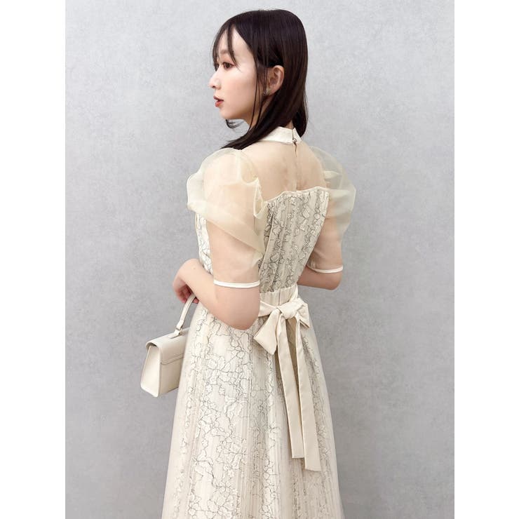 【藤井サチコラボ】チュールレイヤードレースドレス | dazzlin | 詳細画像19 