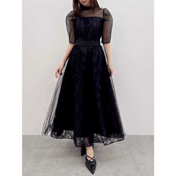 【藤井サチコラボ】チュールレイヤードレースドレス | dazzlin | 詳細画像22 