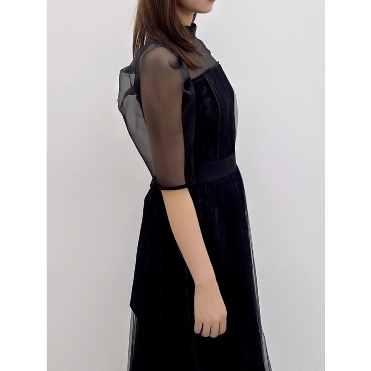 【藤井サチコラボ】チュールレイヤードレースドレス | dazzlin | 詳細画像26 