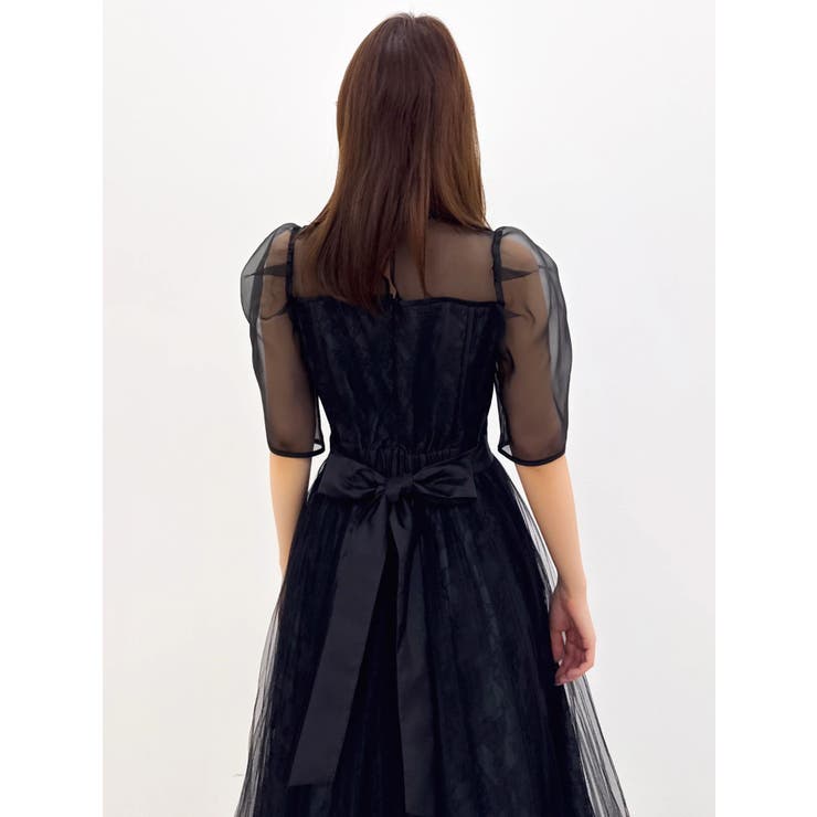 【藤井サチコラボ】チュールレイヤードレースドレス | dazzlin | 詳細画像27 