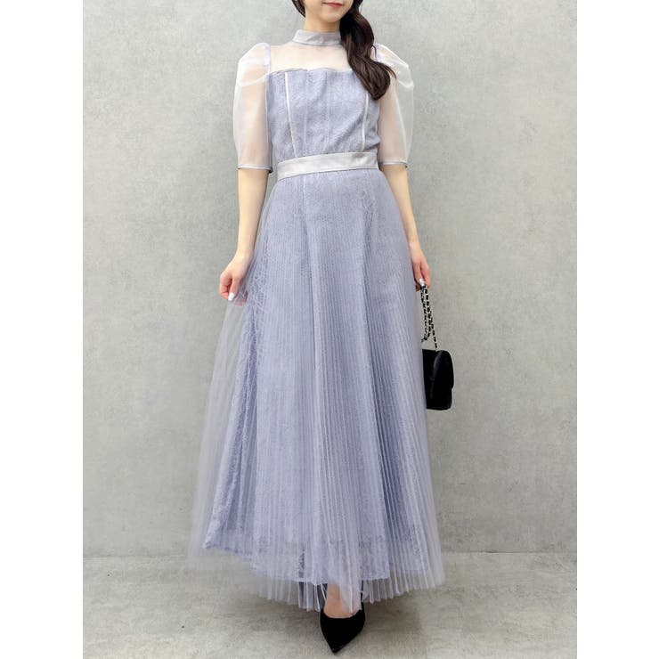 【藤井サチコラボ】チュールレイヤードレースドレス | dazzlin | 詳細画像30 