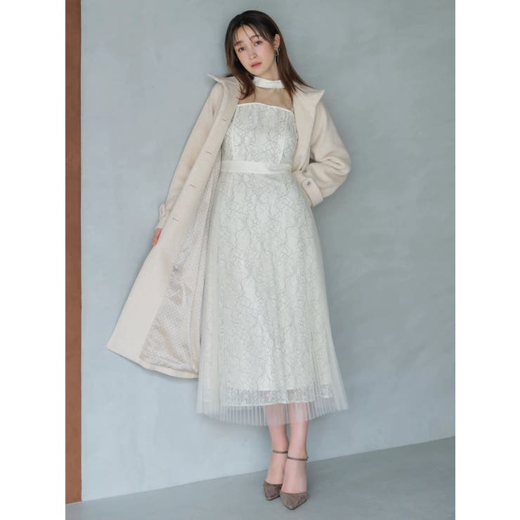 【藤井サチコラボ】チュールレイヤードレースドレス | dazzlin | 詳細画像8 