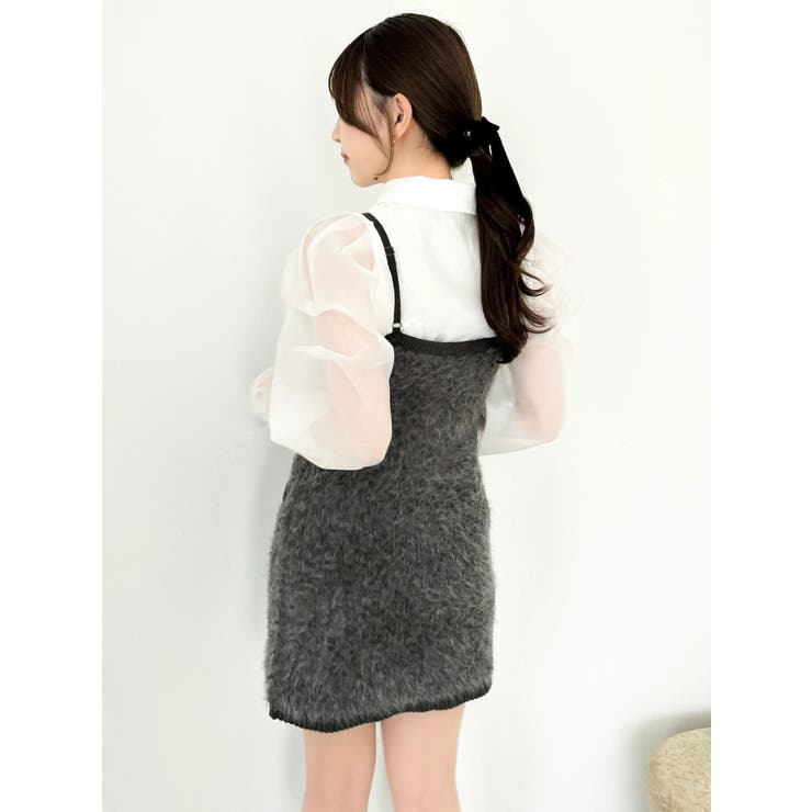 【セット対応】ヘアリーニットミニワンピース | dazzlin | 詳細画像24 