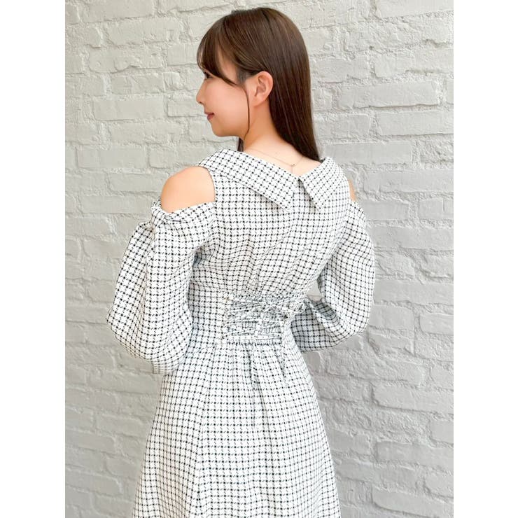 ショルダーリボンシェイプワンピース | dazzlin | 詳細画像14 