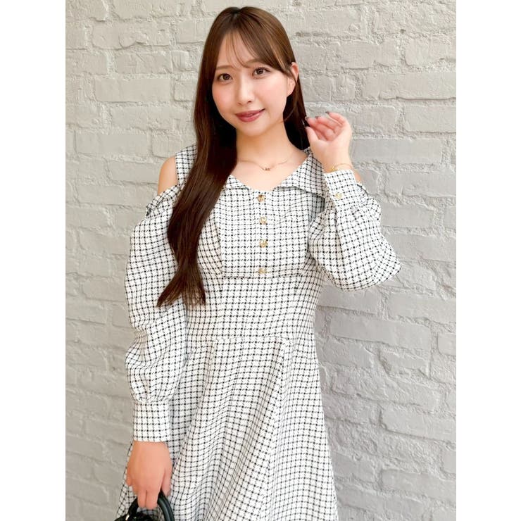 ショルダーリボンシェイプワンピース | dazzlin | 詳細画像15 