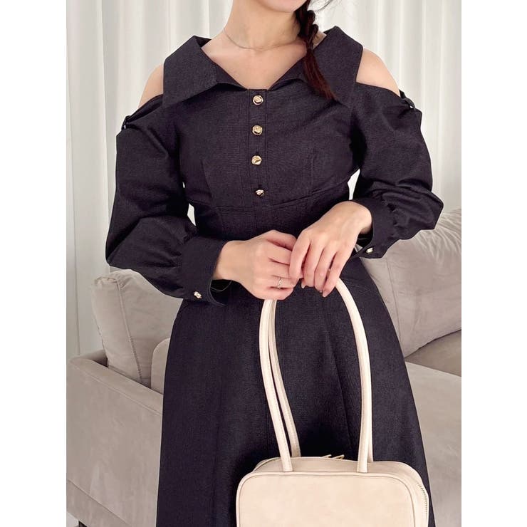 ショルダーリボンシェイプワンピース | dazzlin | 詳細画像16 