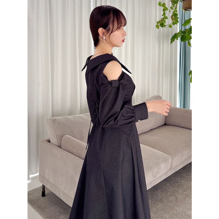 ショルダーリボンシェイプワンピース | dazzlin | 詳細画像19 