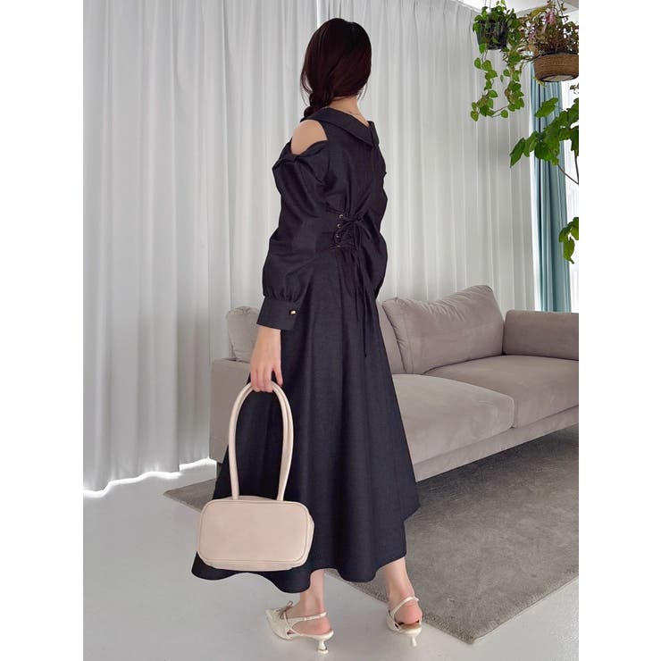 ショルダーリボンシェイプワンピース | dazzlin | 詳細画像23 