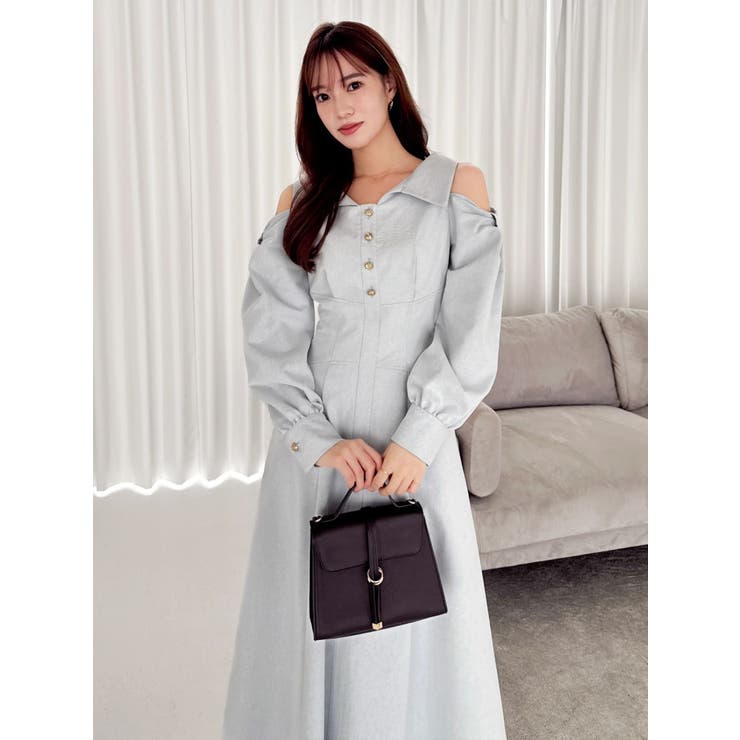 ショルダーリボンシェイプワンピース | dazzlin | 詳細画像25 