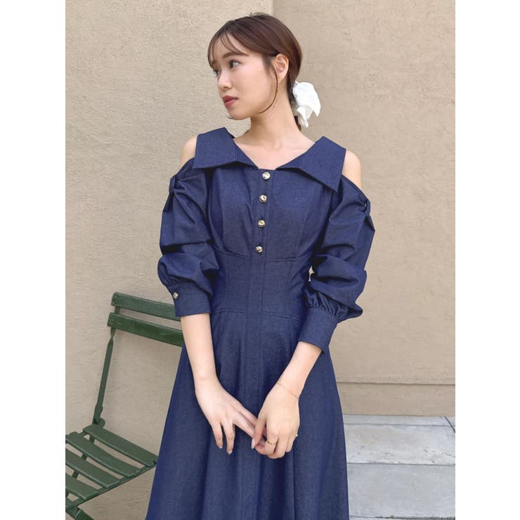 ショルダーリボンシェイプワンピース | dazzlin | 詳細画像34 