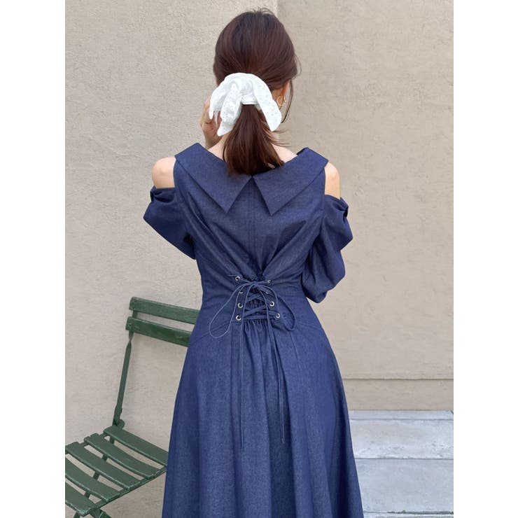 ショルダーリボンシェイプワンピース | dazzlin | 詳細画像35 