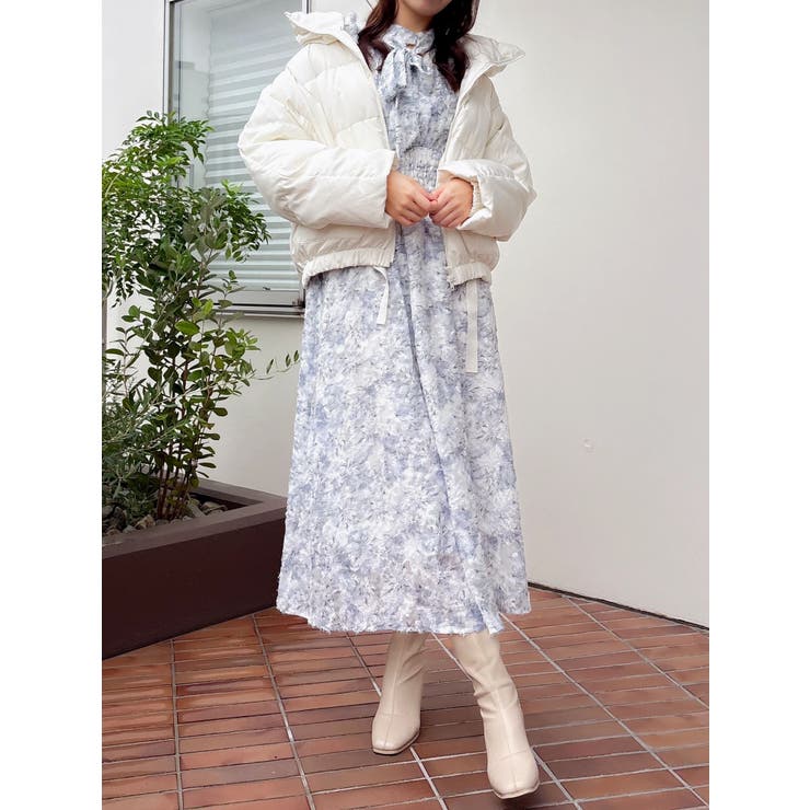 ヘアリーフラワーシフォンワンピース | dazzlin | 詳細画像16 