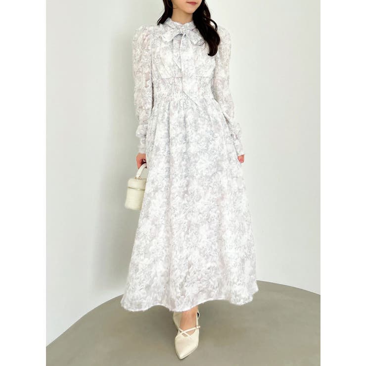 ヘアリーフラワーシフォンワンピース | dazzlin | 詳細画像29 