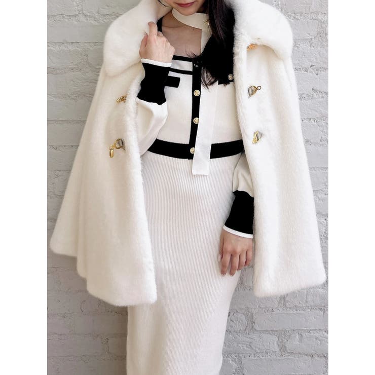 バイカラーニットワンピース | dazzlin | 詳細画像10 