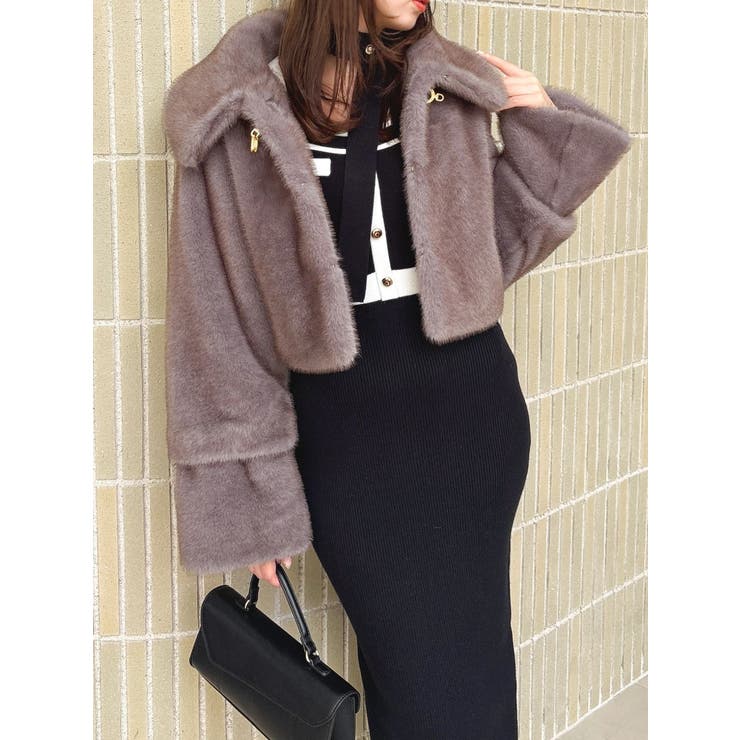 バイカラーニットワンピース | dazzlin | 詳細画像19 